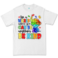 White in a world where you can be anything be kind Premium Tee - MaliasSmallBusiness