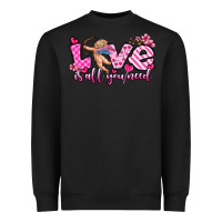Black love is all you need Heavyweight Sweatshirt - OliviaCreatesArt