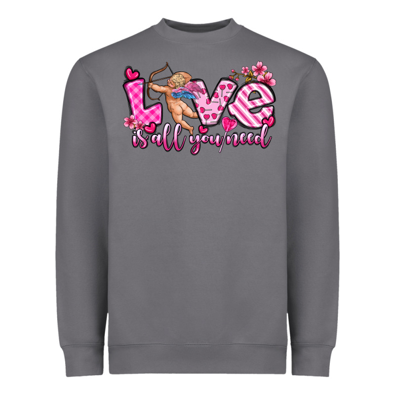 Love Is All You Need Heavyweight Sweatshirt by OliviaCreatesArt | Teevron