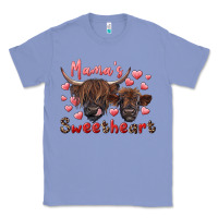 Colony Blue mama's sweetheart highland cow and calf Classic Tee - RanaPortraitStore