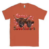 Copper mama's sweetheart highland cow and calf Classic Tee - RanaPortraitStore