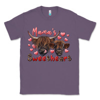 Lavender mama's sweetheart highland cow and calf Classic Tee - RanaPortraitStore