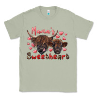 Matcha mama's sweetheart highland cow and calf Classic Tee - RanaPortraitStore