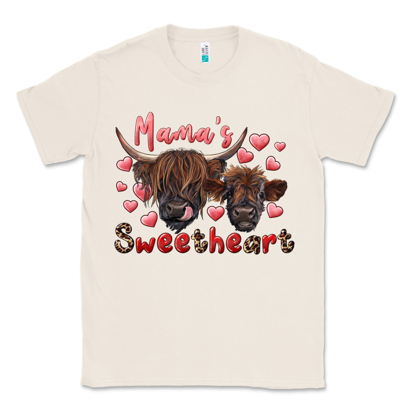 Mama's Sweetheart Highland Cow And Calf Classic Tee by RanaPortraitStore | Teevron