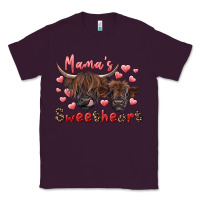 Plum mama's sweetheart highland cow and calf Classic Tee - RanaPortraitStore