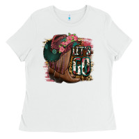 White Let's Go Ladies Tee - Jasminsmagicworld