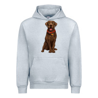 Heather Grey chocolate lab labrador retriever Urban Hoodie - Artiststas