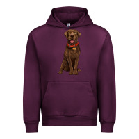 Mauve Wine chocolate lab labrador retriever Urban Hoodie - Artiststas