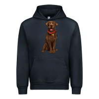 Navy chocolate lab labrador retriever Urban Hoodie - Artiststas