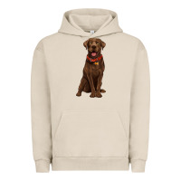 Pigment French Oak chocolate lab labrador retriever Urban Hoodie - Artiststas