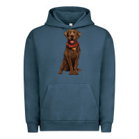 Pigment Midnight Navy chocolate lab labrador retriever Urban Hoodie - Artiststas