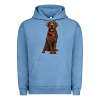 Pigment Pebble Blue chocolate lab labrador retriever Urban Hoodie - Artiststas
