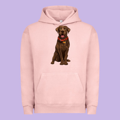 Chocolate Lab Labrador Retriever Urban Hoodie Designed By Artiststas