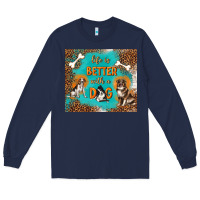 Navy life is better with a dog Long Sleeve Tee - TumblerDesignByShophia