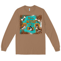 Toasted Coconut life is better with a dog Long Sleeve Tee - TumblerDesignByShophia