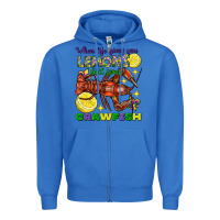 True Royal When Life Gives You Lemons Boil Some Crawfish Mardi Gras Zipper Hoodie - FaDigitalArtStudio