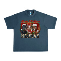 Midnight Navy Merry Christmas Urban Heavy Tee - RanaPortraitStore