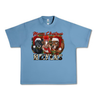 Pebble Blue Merry Christmas Urban Heavy Tee - RanaPortraitStore