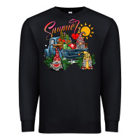 Black summer gnomes  truck Premium Sweatshirt - CowhideDigitalArt
