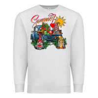 Oatmeal Heather summer gnomes  truck Premium Sweatshirt - CowhideDigitalArt