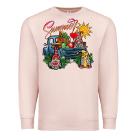 Pale Pink summer gnomes  truck Premium Sweatshirt - CowhideDigitalArt