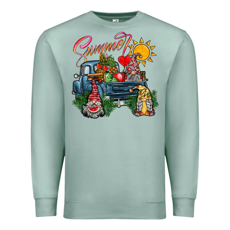 Summer Gnomes  Truck Premium Sweatshirt by CowhideDigitalArt | Teevron