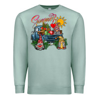 Seafoam summer gnomes  truck Premium Sweatshirt - CowhideDigitalArt