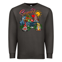 Smoke summer gnomes  truck Premium Sweatshirt - CowhideDigitalArt