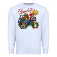 White summer gnomes  truck Premium Sweatshirt - CowhideDigitalArt