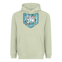 Matcha Christmas Pocket Heavyweight Hoodie - CowhideDigitalArt