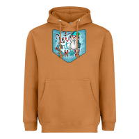 Meerkat Christmas Pocket Heavyweight Hoodie - CowhideDigitalArt