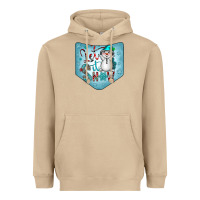 Mushroom Christmas Pocket Heavyweight Hoodie - CowhideDigitalArt
