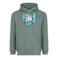 Sage Christmas Pocket Heavyweight Hoodie - CowhideDigitalArt