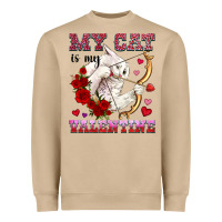 Mushroom my cat is my valentine Heavyweight Sweatshirt - OliviaCreatesArt