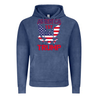 Trump America First Eagle Vintage Hoodie | Teevron