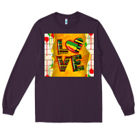 Plum juneteenth love Long Sleeve Tee - TumblerDesignByShophia