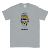 Heather Grey Yellow Glitter, Leopard Pattern Mom Skull Classic Tee - Bettercallsaul