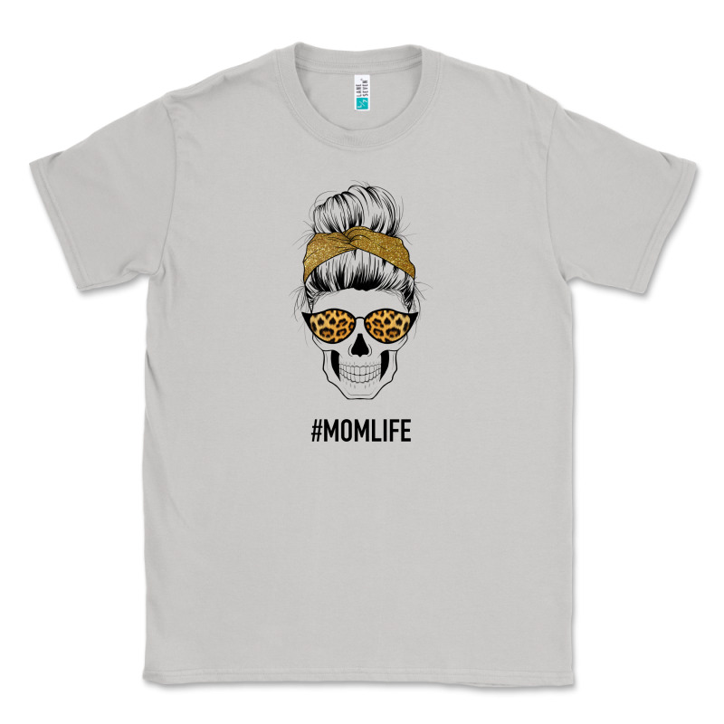 Yellow Glitter, Leopard Pattern Mom Skull Classic Tee by Bettercallsaul | Teevron