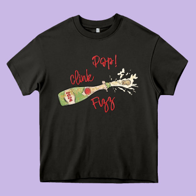 Cheers To The New Year Heavy Core Tee Designed By Maliassmallbusiness