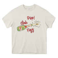 Cream cheers to the new year Heavy Core Tee - MaliasSmallBusiness