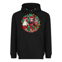Black Chickens Heavyweight Hoodie - CowhideDigitalArt