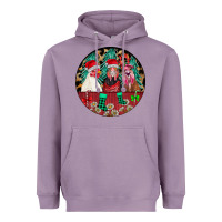Lavender Chickens Heavyweight Hoodie - CowhideDigitalArt