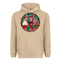 Mushroom Chickens Heavyweight Hoodie - CowhideDigitalArt