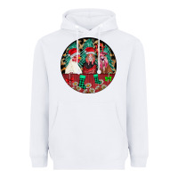 White Chickens Heavyweight Hoodie - CowhideDigitalArt