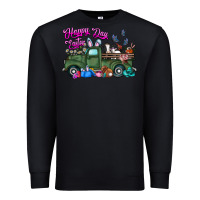 Black happy easter day truck Premium Sweatshirt - CowhideDigitalArt