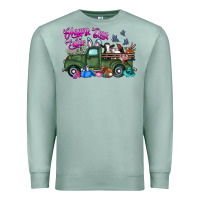 Seafoam happy easter day truck Premium Sweatshirt - CowhideDigitalArt