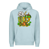 Blue Mist lucky dog St. Patrick's Premium Hoodie - FaDigitalArtStudio