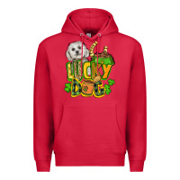 Cardinal lucky dog St. Patrick's Premium Hoodie - FaDigitalArtStudio
