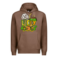 Chestnut lucky dog St. Patrick's Premium Hoodie - FaDigitalArtStudio