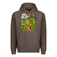 Coffee lucky dog St. Patrick's Premium Hoodie - FaDigitalArtStudio